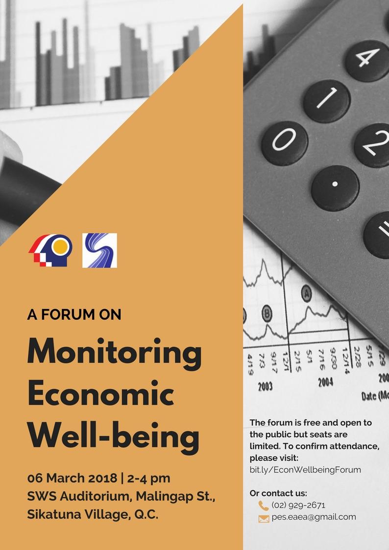 PES, SWS to hold forum on monitoring economic well-being